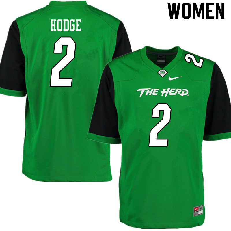 Women #2 Darius Hodge Marshall Thundering Herd College Football Jerseys Sale-Gren